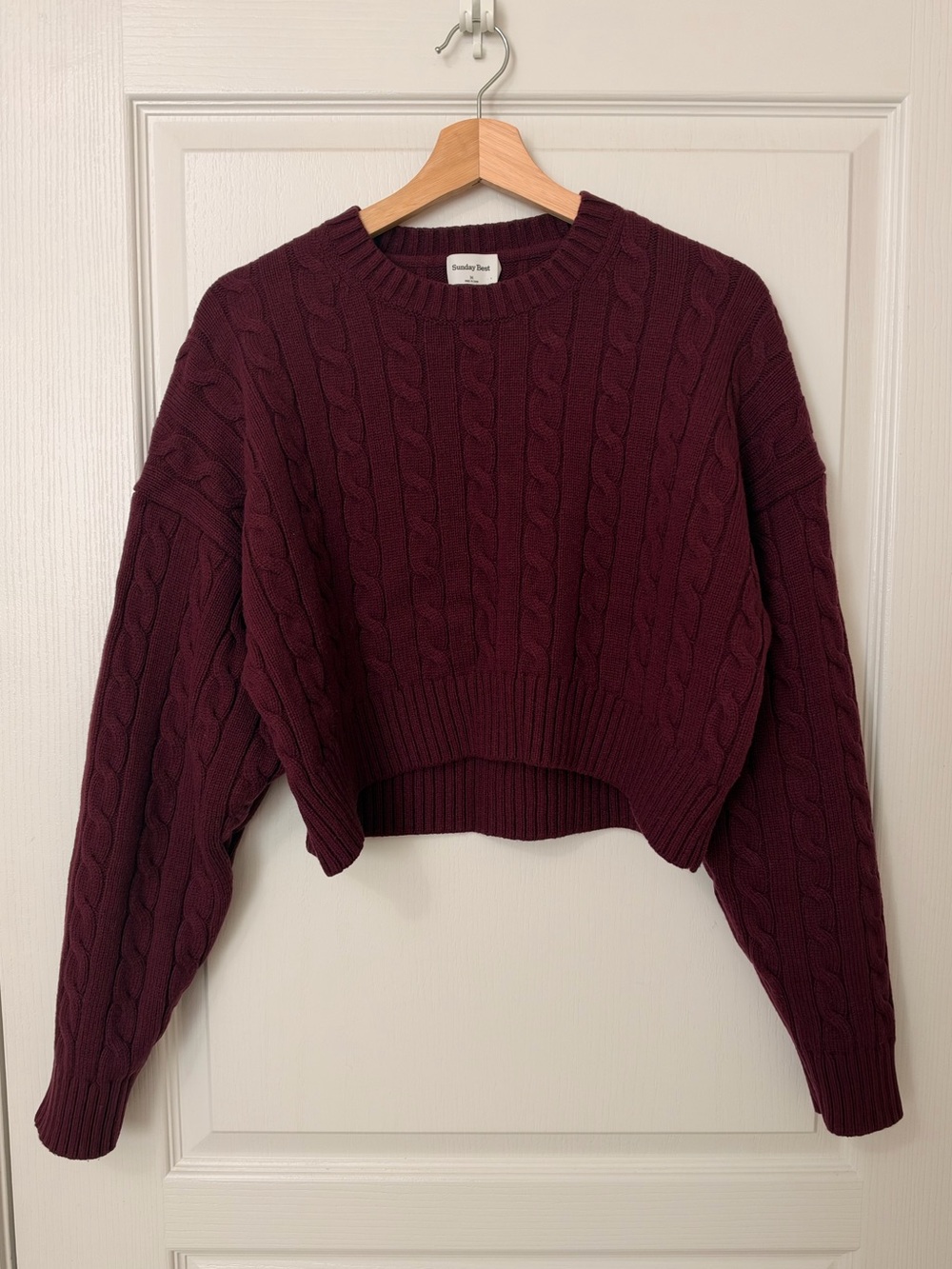 Aritzia Sunday Best Peggy Cropped Sweater